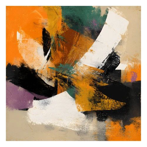 Abstract Art: Fragmented Harmon - Poster 24x24