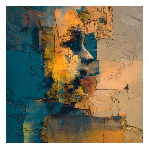 Abstract Art: Hidden in Texture - Poster 24x24