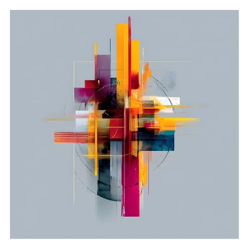 Abstract Art: Center Pulse - Poster 24x24