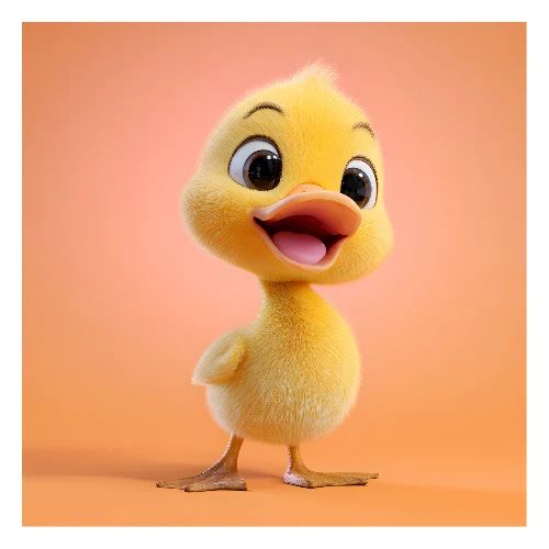 Sunny Baby Duck - Poster 24x24