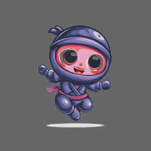 Jumping Ninja Spirit - Poster 24x24