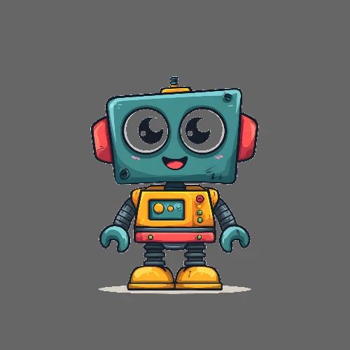 Friendly Robot Joy - Poster 24x24