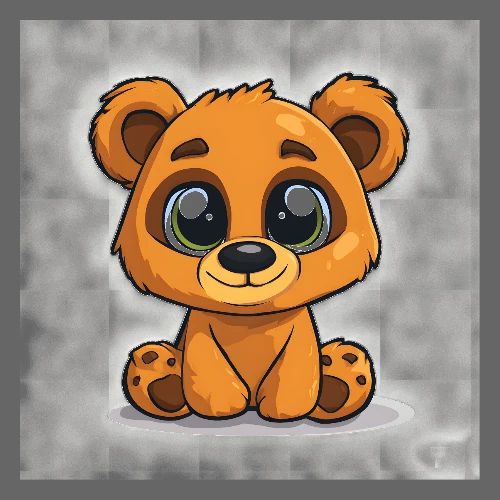 Innocent Baby Bear - Poster 24x24