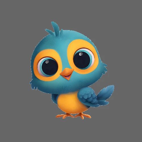 Bright Baby Bird - Poster 24x24