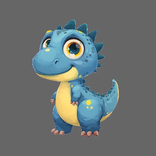 Playful Dino Friend - Poster 24x24