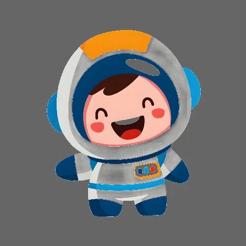 Joyful Baby Astronaut - Poster 24x24