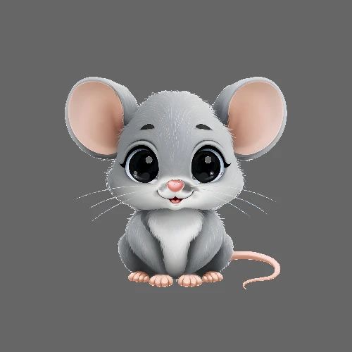 Gentle Mouse Charm - Poster 24x24