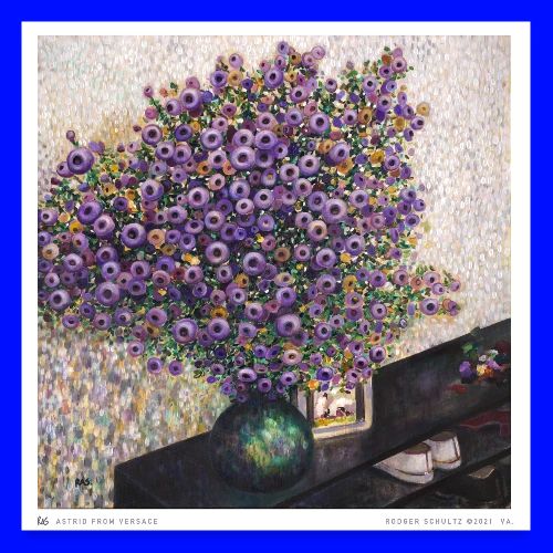 Astrids in Vase - Poster 24x24