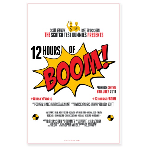 2017 Twelve Hours of Boom Poster - Poster 8x12