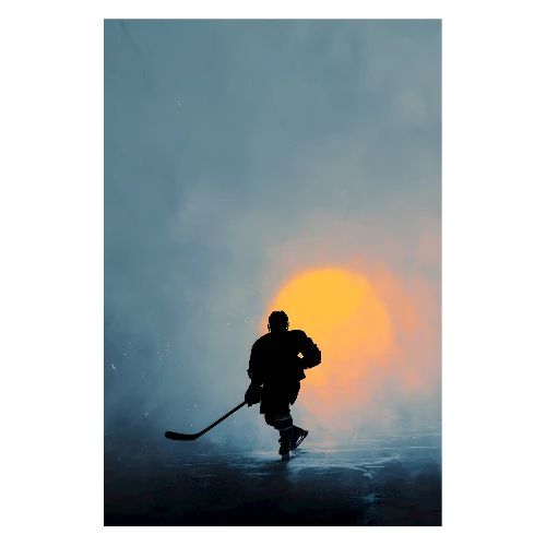 Hockey Battle - Poster 8x12