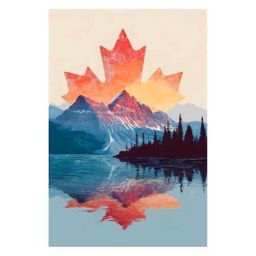 Canada: Reflection of Canada - Poster 8x12