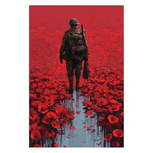 Remembrance Day: Field of Reflection - Poster 8x12