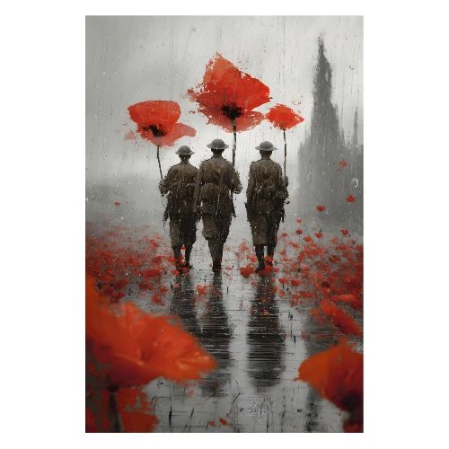 Remembrance Day: Sheltered by Sacrifice - Poster 8x12