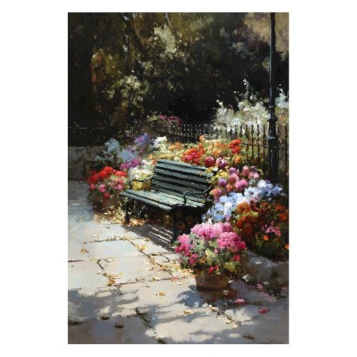Digital Painting: Floral Sanctuary - Poster 8x12