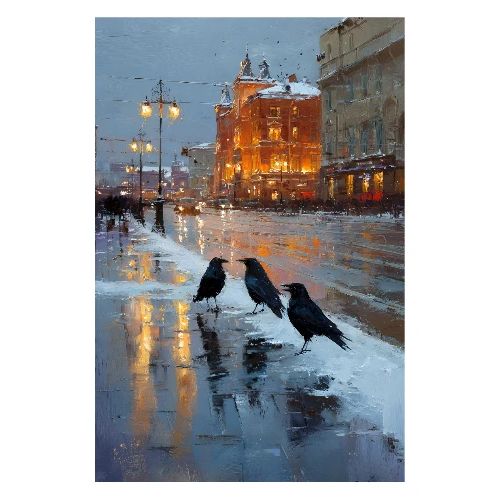 Digital Painting: Urban Shadows - Poster 8x12