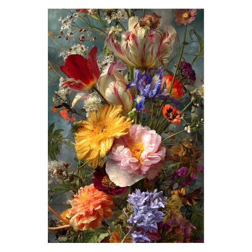 Digital Painting: Floral Harmony - Poster 8x12