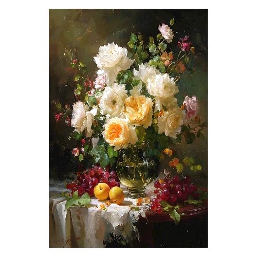 Digital Painting: Harvest Arrangement - Poster 8x12