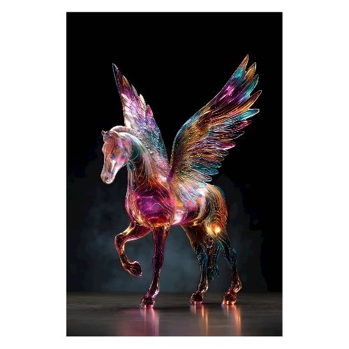 Pegasus: Myth in Glass - Poster 8x12