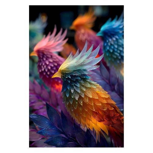 Parrots: Tropical Light - Poster 8x12