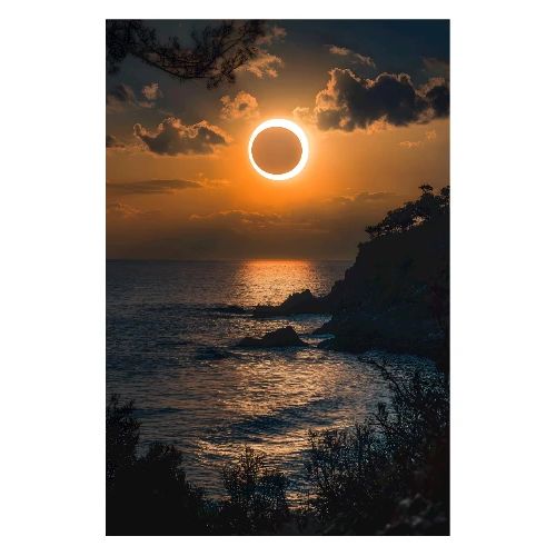 Eclipse Over the Edge - Poster 8x12