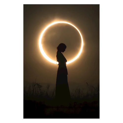 Silhouette Eclipse - Poster 8x12