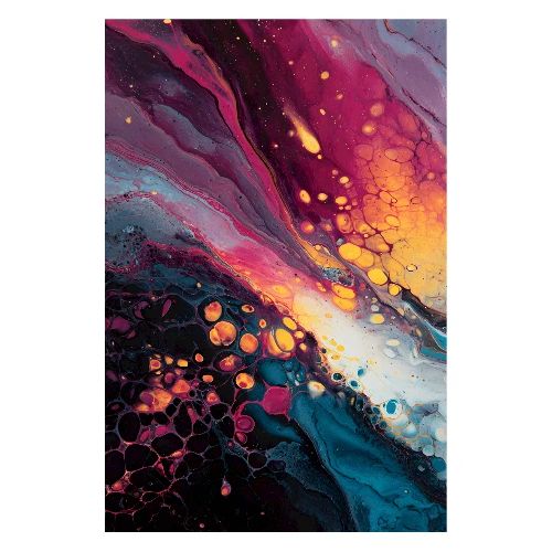 Abstract Art: Liquid Mirage - Poster 8x12