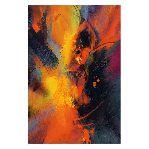 Abstract Art: Ashes & Ember - Poster 8x12