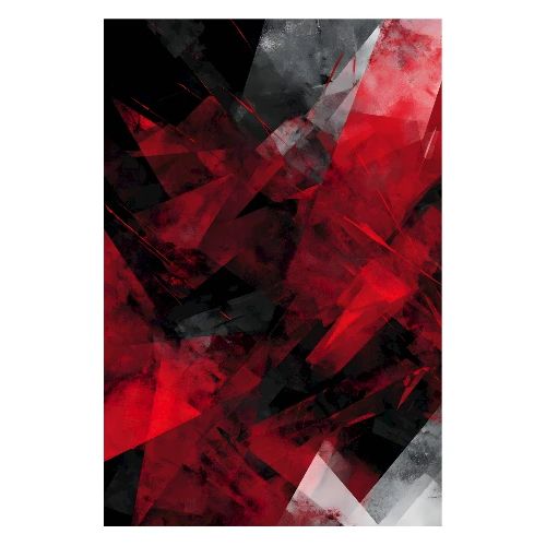 Abstract Art: Strata of Contrast - Poster 8x12