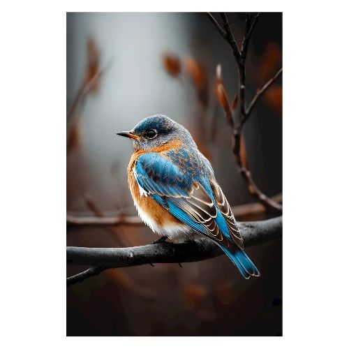 Bird: Branch Perch Harmony - Poster 8x12