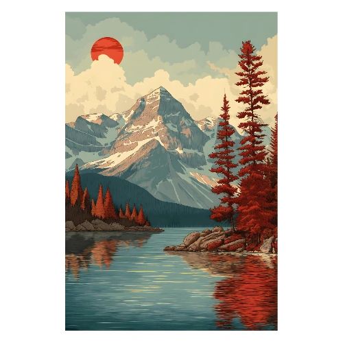 Canada: River of Red Trees - Poster 8x12