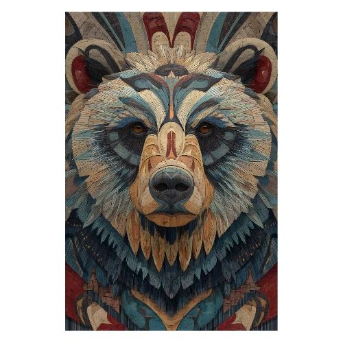 Bear: Mosaic Gaze - Poster 8x12