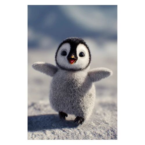 Penguin: Little Jump - Poster 8x12