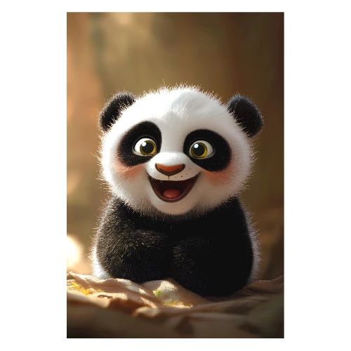 Sunny Confidence – Baby Panda - Poster 8x12