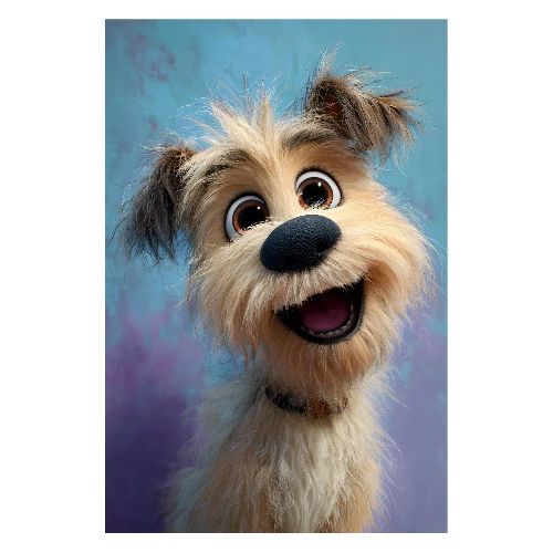 Smiling Puppy Portrait - Poster 8x12
