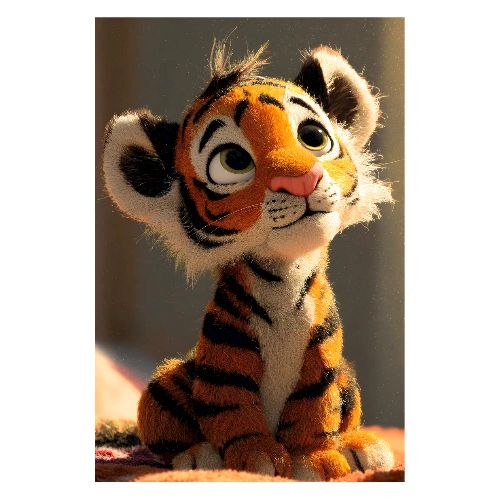 Innocent Baby Tiger - Poster 8x12