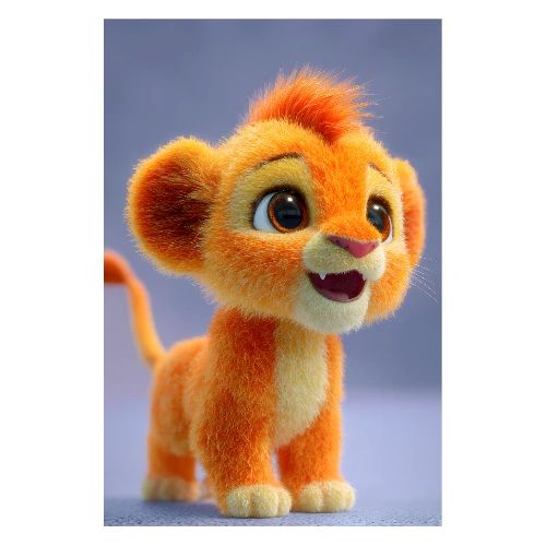 Innocent Lion Cub - Poster 8x12