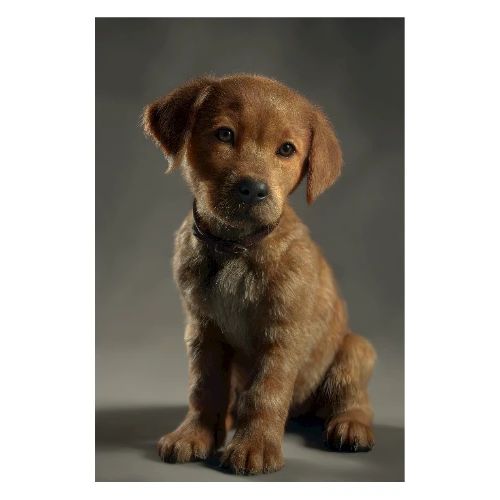 Brown Puppy Portrait - Poster 8x12