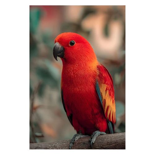 Scarlet Parrot in the Wild - Poster 8x12
