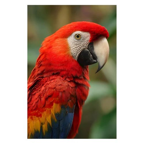 Parrot in Profile - Poster 8x12