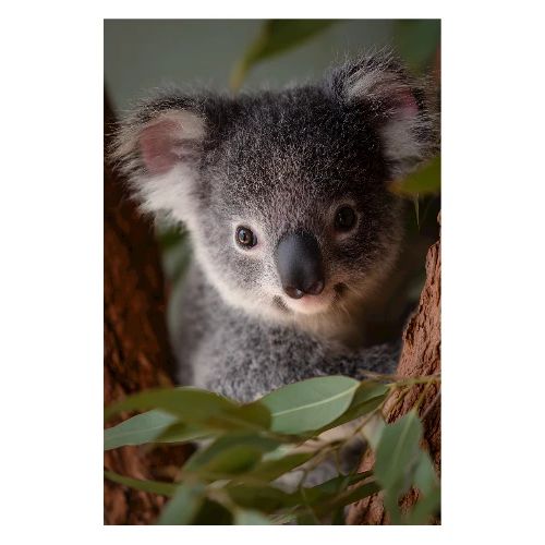 Koala’s Gentle Gaze - Poster 8x12