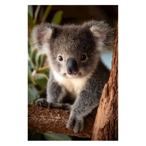 Koala on Branch - Poster 8x12