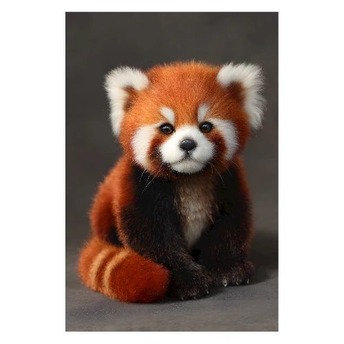 Curious Little Red Panda - Poster 8x12