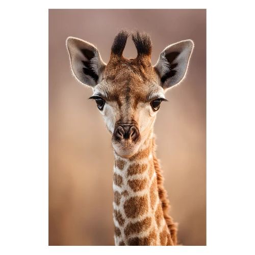 Giraffe: Gentle Giant’s Gaze - Poster 8x12