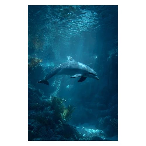 Dolphin: Ocean Grace - Poster 8x12