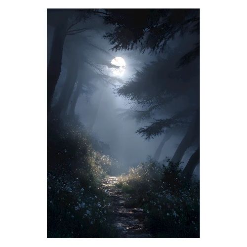Whispers of Moonlight - Poster 8x12