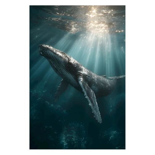 Whale: Leviathan Light - Poster 8x12