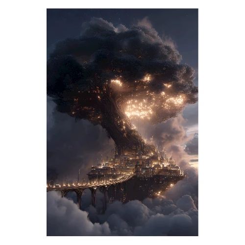 The Skyroot Citadel - Poster 8x12