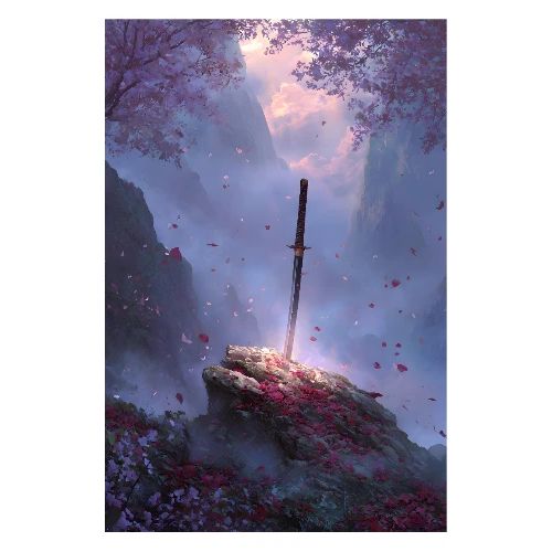 Spirit of the Sakura Blade - Poster 8x12