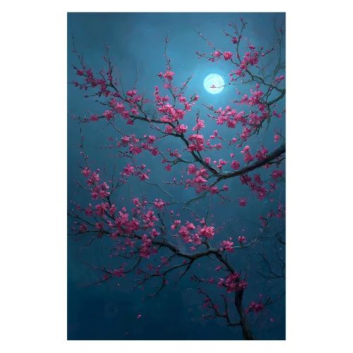 Lunar Bloom - Poster 8x12