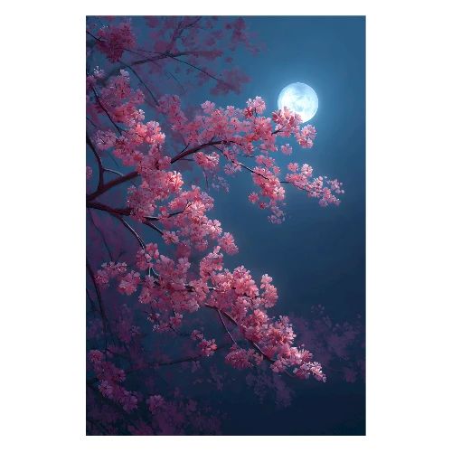Ethereal Sakura Glow - Poster 8x12